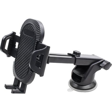 Soporte para teléfono de coche para rejilla de ventilación/salpicadero/parabrisas, liberación con un clic, rotación de 360°, para iPhone/Android y todos los smartphones, modelo B (1/5)