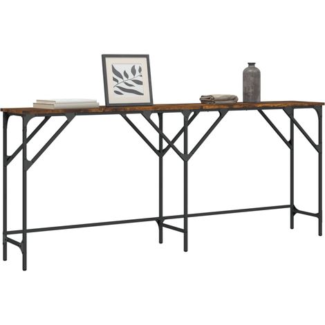 Konsolentisch Räuchereiche 180x29x75 cm Holzwerkstoff (1/5)