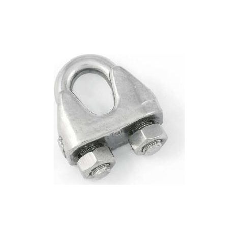 Morsetto per funi Ø 5 mm. in acciaio zincato 4 pz.