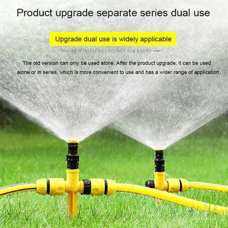 4pcs Arroseur de jardin rotatif - Rotation 360 degrés Arrosage automatique - Pelouse et fleurs (1/4)