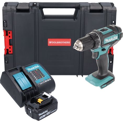 Makita DDF 482 SF1J-R Akku Bohrschrauber 18V 62Nm + 1x Akku 3,0 Ah + Ladegerät + RHINO (1/5)