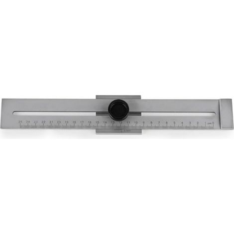 Jauge de trait de précision 250 mm, outil de traçage, jauge de marquage pour marquage et délimitation précis des marques et des lignes auxiliaires (1/4)