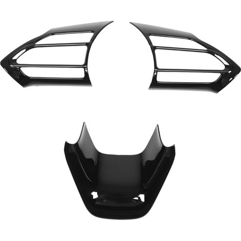 Cornice di rivestimento per volante auto, 3 pezzi, nero lucido, ricambio per Yaris Cross Sienta Aqua. (1/5)