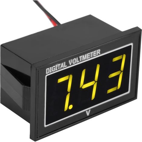 0.56 Inch LED Digital Voltmeter Panel for Ride-On Cars, Electric Bikes, Motorcycles, Battery with Reverse Polarity Protection (DC2.5-30V) (1/5)