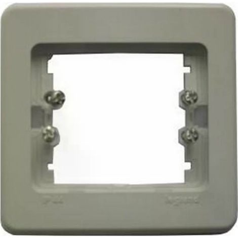 Legrand 85500 - Sagane Plexo 1-station plate gray IP44 IK08