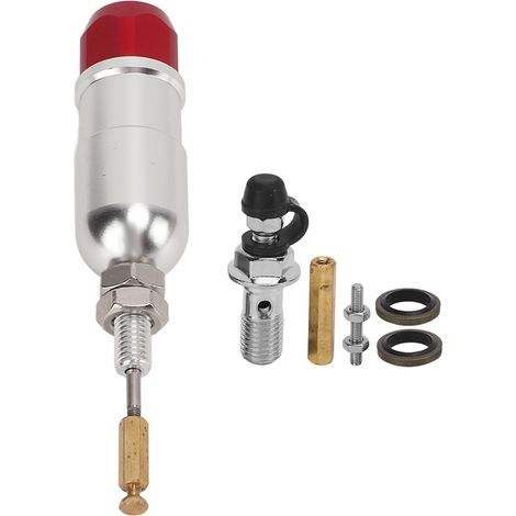 Embrayage Moto Maitre Cylindre Pompe Hydraulique Levier Frein Kit Tige pour Motocyclette VTT Argent (1/5)