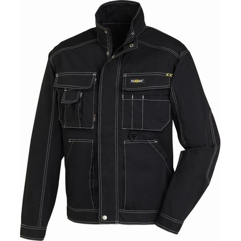 Arbeitsjacke Canvas Bundjacke schwarz Größe 3XL