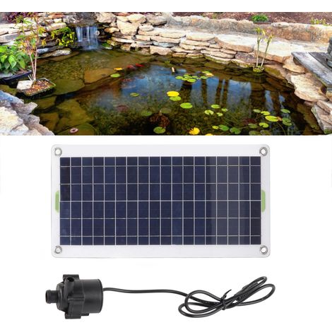 Kit de pompe à eau solaire 30W avec panneau solaire en polysilicium pour fontaine, bassin et jardin hydroponique alimentés par le soleil (1/5)