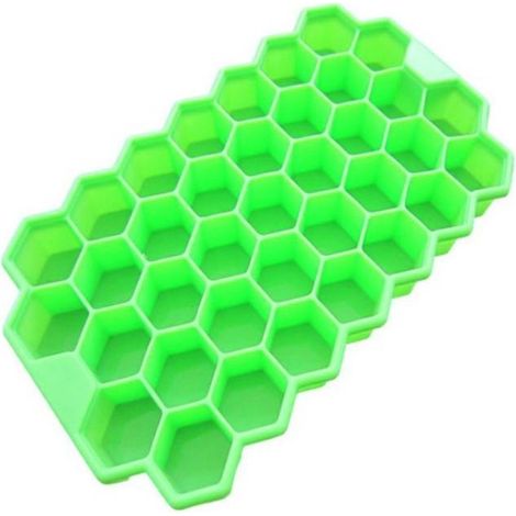 Moule à glaçons alvéolé à 37 compartiments, moule à faire soi-même, moule à sucettes glacées, boîte à glaçons pour yaourt, boîte à bonbons pour réfrigérateur (vert)