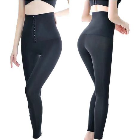 Damen-Jogginghose, hoher Bund, Push-up-Effekt, ideal für Yoga, Fitness und Fitnessstudio (Größe L). (1/5)