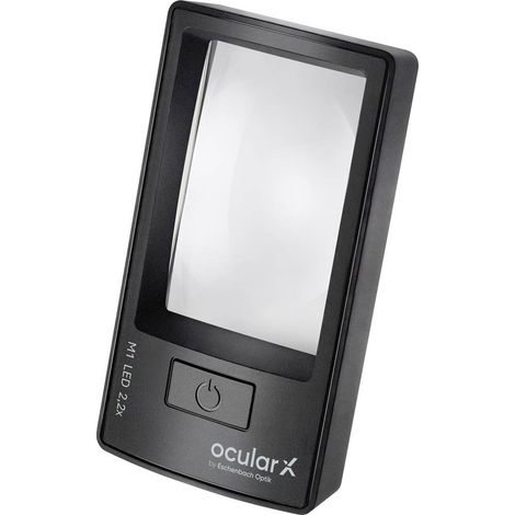 Eschenbach XM0102 ocularX M1 Loupe à main Grossissement: 2.2 x Lentille: (L x l) 7.5 cm x 5 cm