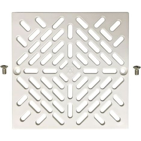 Kit grille bonde de fond blanche carrée + vis Astralpool