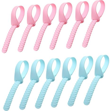 Releveur de lunette de WC (Lot de 12) — Poignée pour abattant, Accessoire de salle de bain, Installation facile (1/5)