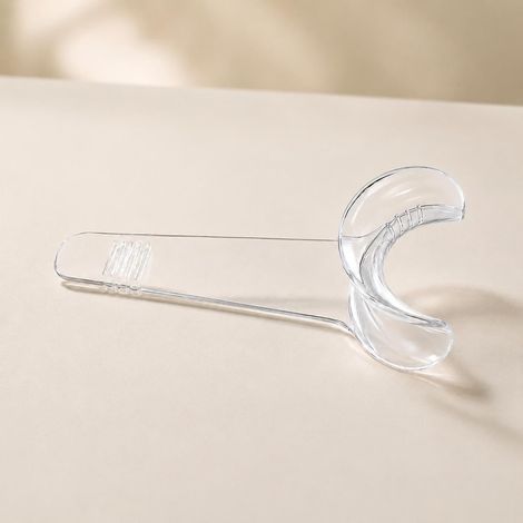 Abrebocas para perros, utilizado para cepillar y revisar los dientes, transparente. (1/5)