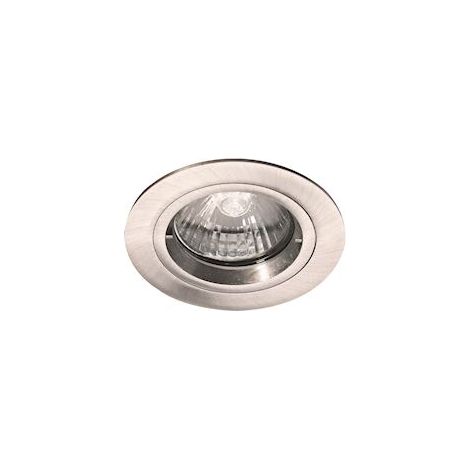 Spot BE BETTER - 1/4 de tour GU10 rond fixe, alu brossé IP20 - EUROPOLE - 2403