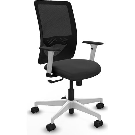 Chaise de bureau piqueras y crespo Zulema gris foncé simili cuir (1/2)