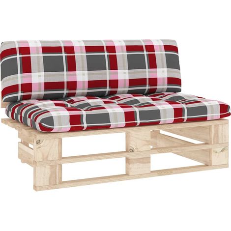 Canapé central palette de jardin  Divan de jardin bois de pin imprégné (1/5)
