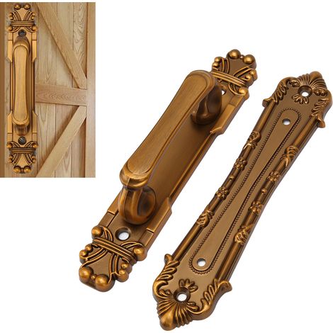 Poignée de porte coulissante de style américain facile à installer, sans tranchée nécessaire conception double face grande poignée à montage en surface pour portes coulissantes. (1/5)
