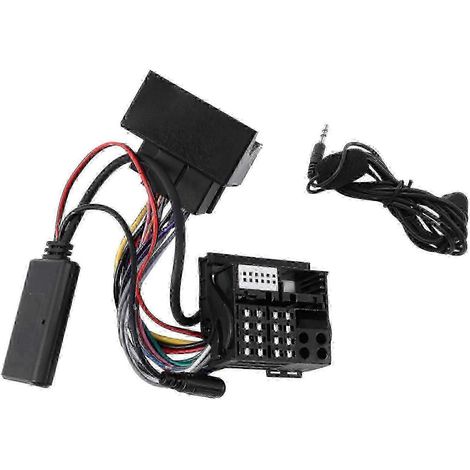 Kit de faisceau adaptateur mains libres Bluetooth pour autoradio, câble AUX, compatible avec les autoroutes E60, E63, E90 et E91. (1/5)