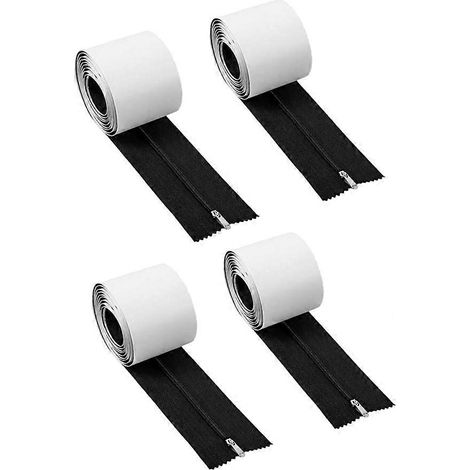 4 rouleaux de fermeture éclair robuste pour porte, protection anti-poussière pour porte, fermetures éclair robustes, protection anti-poussière pour porte (1/5)
