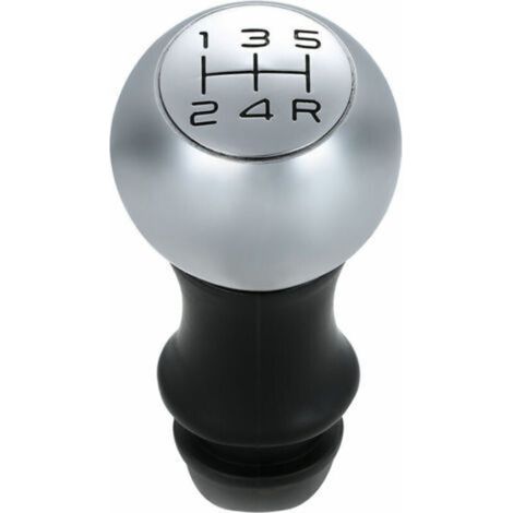 Pommeau de levier de vitesse chromé adaptateur de levier de tête manuel Transmission à 5 vitesses adapté pour Peugeot 106 206 207 306 307 407 408 508 807