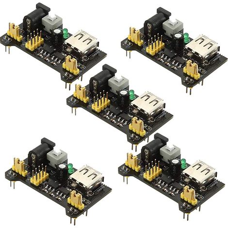 5PCS module d'alimentation pour tableau de Prototype PCB universel Breadboard 5 V/3.3 V Sortie (1/5)