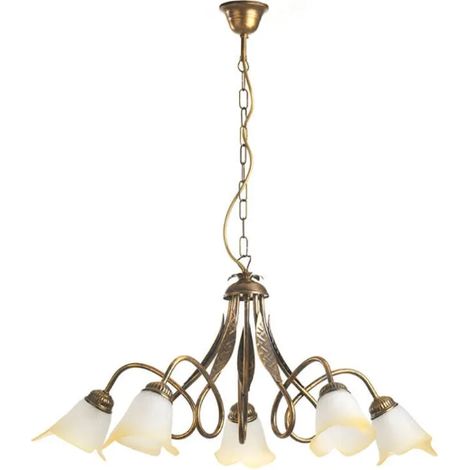 Dkl italia double giro 5l 5xe14 bronze lustre à 5 lumières - dkl4250/5b