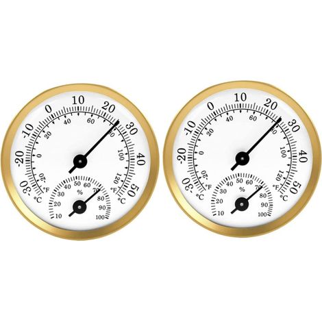 2 Pcs Pour La Serre En or Hygromètre Pointer Température Humidité Metter (1/5)