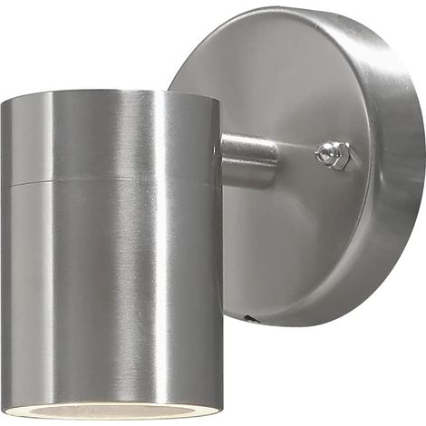 Konstsmide 7572-000 Modena Lampada da Parete, BxPxH 6x9x9 cm, 1 x 35 W, IP44, in Acciaio Inox (1/4)