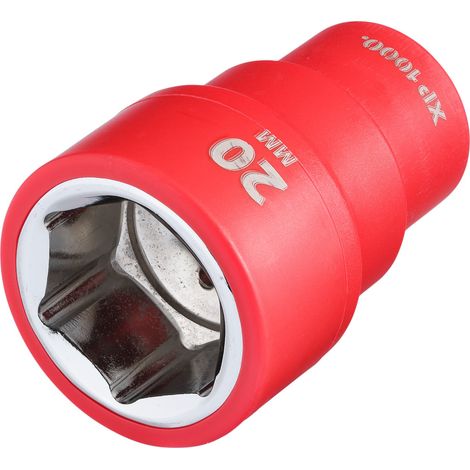 Draper 17662 XP1000 VDE Socket, 3/8"" Sq. Dr., 20mm