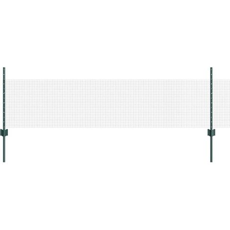 Maison Exclusive - Schweißdrahtzaun mit Pfosten 100 x 0,5 m (B x