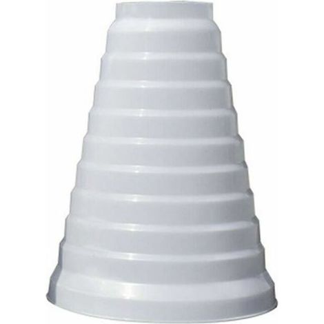 Improved and thicker universal reduction for ventilation systems, diameter 80/200 mm, PVC round pipe reduction for use with duct air conditioners and exhaust fans (8–20 cm) (1/5)