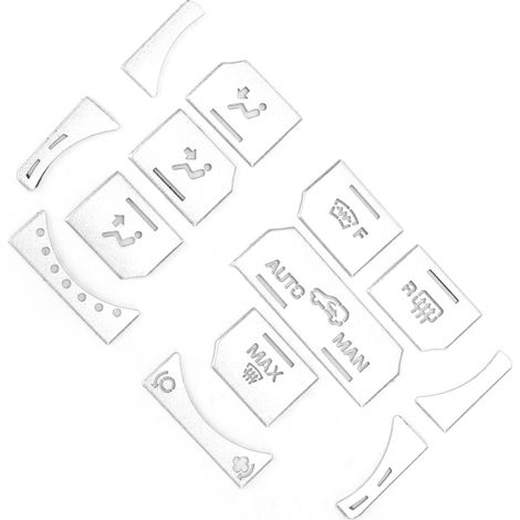 13 Pièces Lot Couvercle Bouton Climatisation Argent Remplacement Land Rover Range Rover Evoque 2012-2018 (1/5)