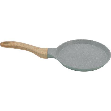 Poêle à Frire Antiadhésive Verte en Alliage d'Aluminium 20cm - Poêle de Cuisson Lisse pour Petit-déjeuner avec Manche Ergonomique
