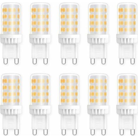 10 ampoules G9 LED 5W – 4000K blanc neutre – pack (1/4)