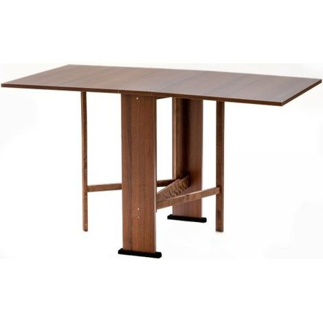 Tavolo pieghevole salvaspazio Mati 74x136 colore noce