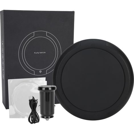 Purificateur d'Air Anion USB pour Voiture et Maison, Élimination Formaldéhyde et Odeurs, Commande Tactile, Noir (1/5)