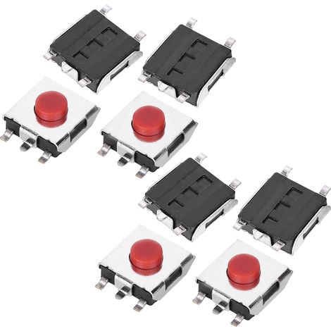 200 boutons tactiles pour produits électroniques, surfaces tactiles, 6 x 6 x 3,1 mm (1/5)