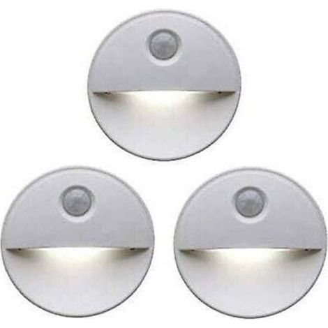 Veilleuse LED détecteur de mouvement Teinte induisant le sommeil grâce aux ampoules LED Fonctionnement sans fil Parfait pour les armoires de salle de bain, les escaliers et plus (1/3)