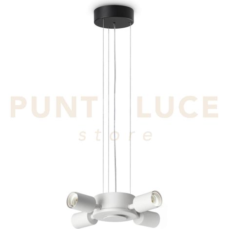 SOSPENSIONE PER SET UP 4 LUCE ATTACCO E27 NERO