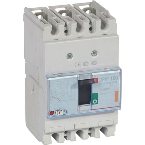 Disjoncteur magnétothermique DPX³160 pouvoir de coupure 25kA 400V - 3P - 63A - LEGRAND