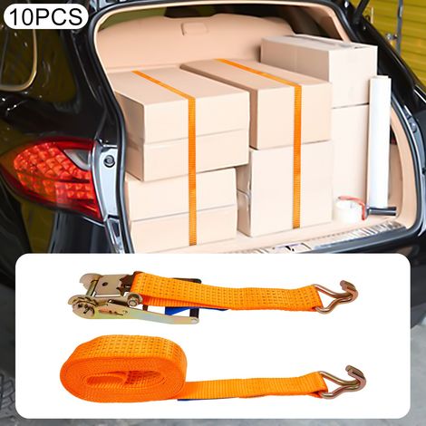 5000kg 6m Zurrgurte, Zurrgurte mit Haken, Ratschengurte Orange