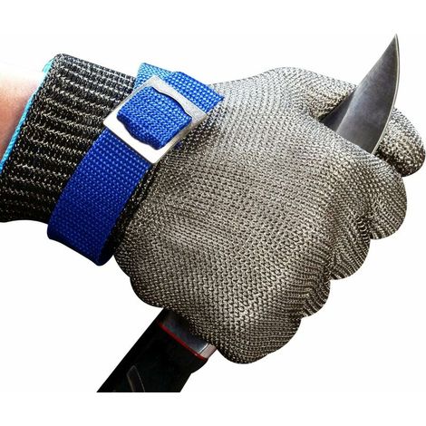 RHG Gant Anti Coupure Gants Anti Coupure Gant en acier inoxydable pour la finition de la découpe de la viande