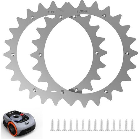 Amélioration de la traction pour tondeuse robotique Spikes, compatible avec les robots tondeuses Segway Navimow i105 - i108E, taille de roue 257 mm. (1/5)