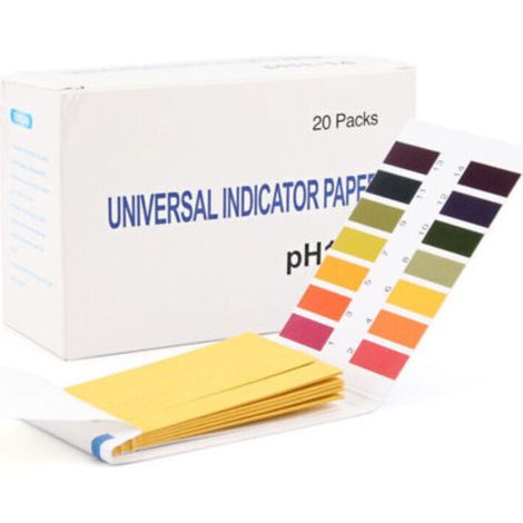 MSBD Booklet of 240 Litmus Paper Strips pH 1 to 14 --- Ideal for testing many common substances including lemon juice, milk, etc. (1/4)