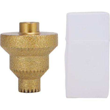 Foret diamanté à chanfreiner étagé M10, alésoir conique multicouche 20-35-50 mm, pour métal, bois, béton, carrelage, marbre et pierre reconstituée (1/5)