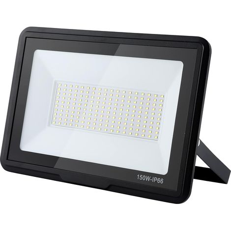Projecteur LED Extérieur 150W, 15000LM Super Brillant, IP66 Étanche, 6000K Blanc Froid pour Garage, Jardin, Terrasse, Cour