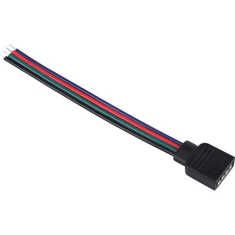 20 pcs 4 Broches Plug Mâle à Femelle EL Fil Câble Connecteur Adaptateur Fils pour 5050/3528/3014 RGB LED Bandes Lumières 10 cm de Longueur(Femelle).
