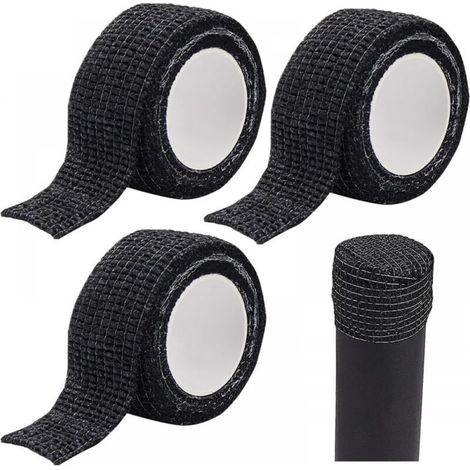 Lot de 4 protège-pieds de chaise, bande antidérapante, bandes autocollantes antidérapantes pour empêcher les tables et les chaises de glisser sans bruit, noir, 2,5 cm x 4,5 m (1/5)