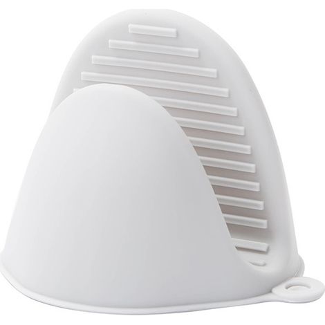 Paio di guanti in silicone, grigi, con doppio manico, per pentole e padelle, guanti per microonde, guanti resistenti al calore, per il grill della cucina (1/5)